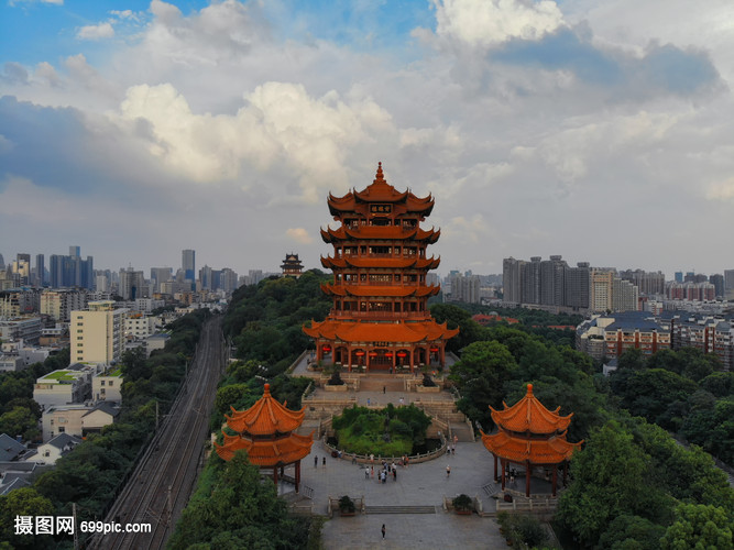武漢地標景點黃鶴樓